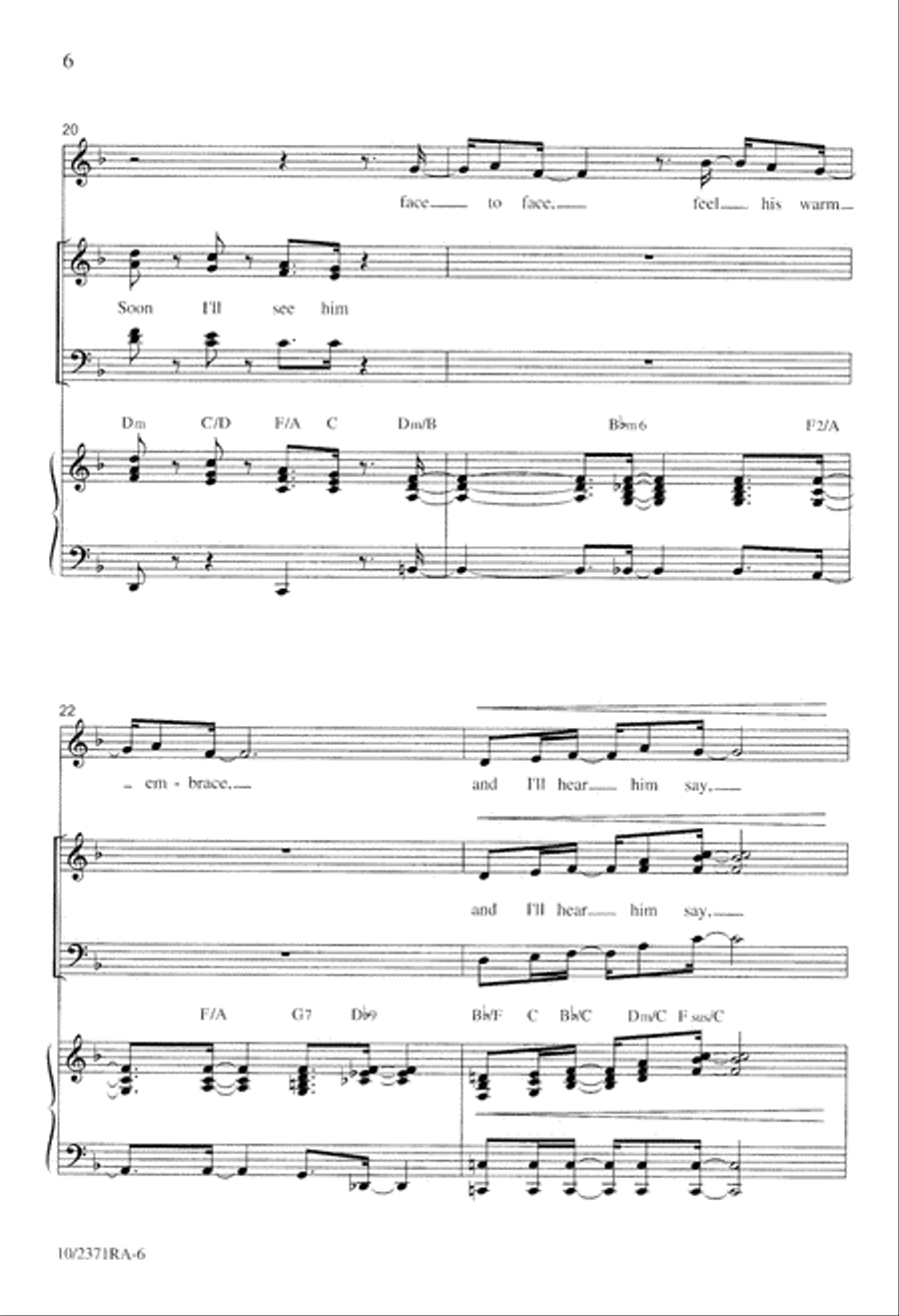 Well Done Good and Faithful Servant 4-Part scores gallery preview page 6