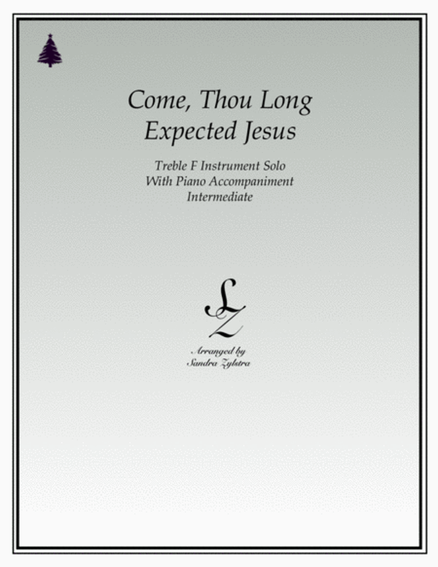 Come, Thou Long Expected Jesus (treble F instrument solo) image number null