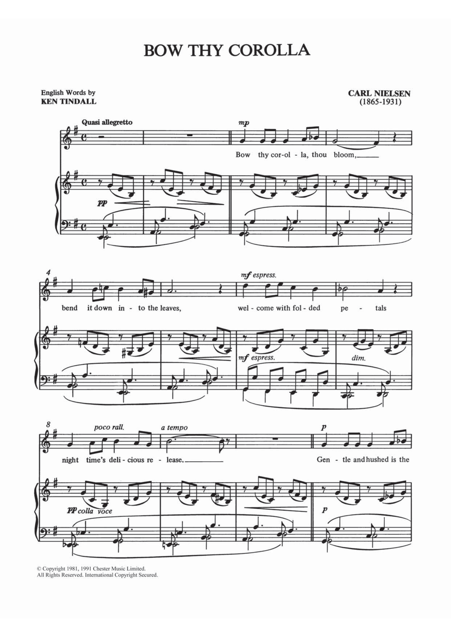 Bow Thy Corolla Bow Thy Corolla Voice scores gallery preview page 1