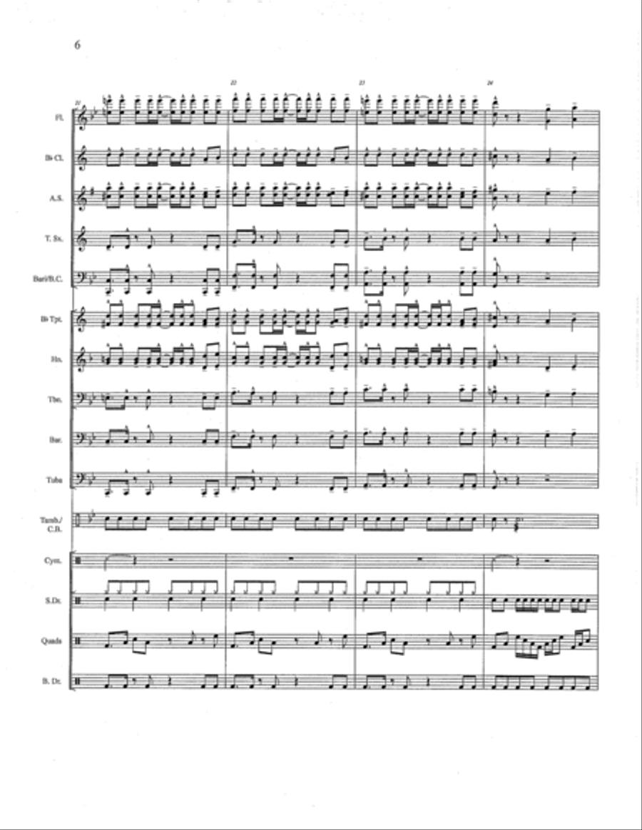 Baby Shark Marching Band scores gallery preview page 6