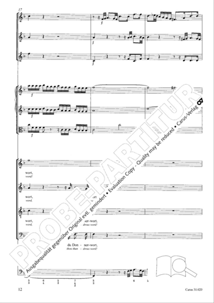 Eternity, thou thundrous word (O Ewigkeit, du Donnerwort) ATB scores gallery preview page 13