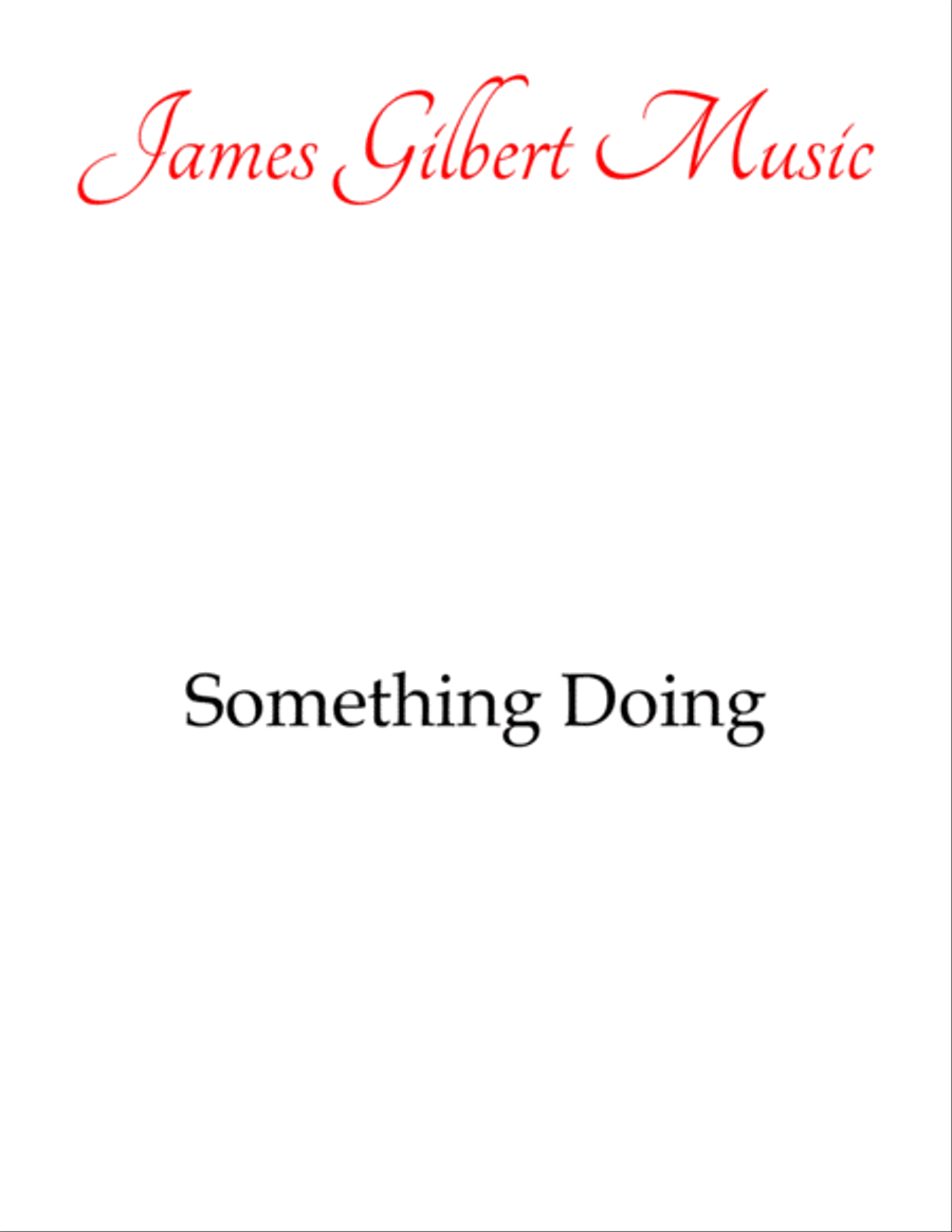 Something Doing Piano Solo scores gallery preview page 1