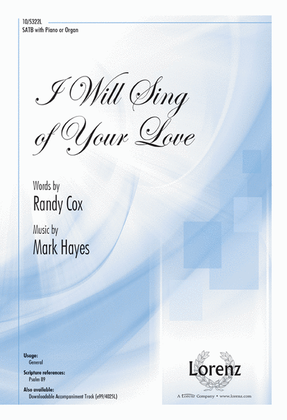 Book cover for I Will Sing of Your Love
