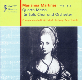 Book cover for Quarta Messa for soli, choir and orchestra (1765)