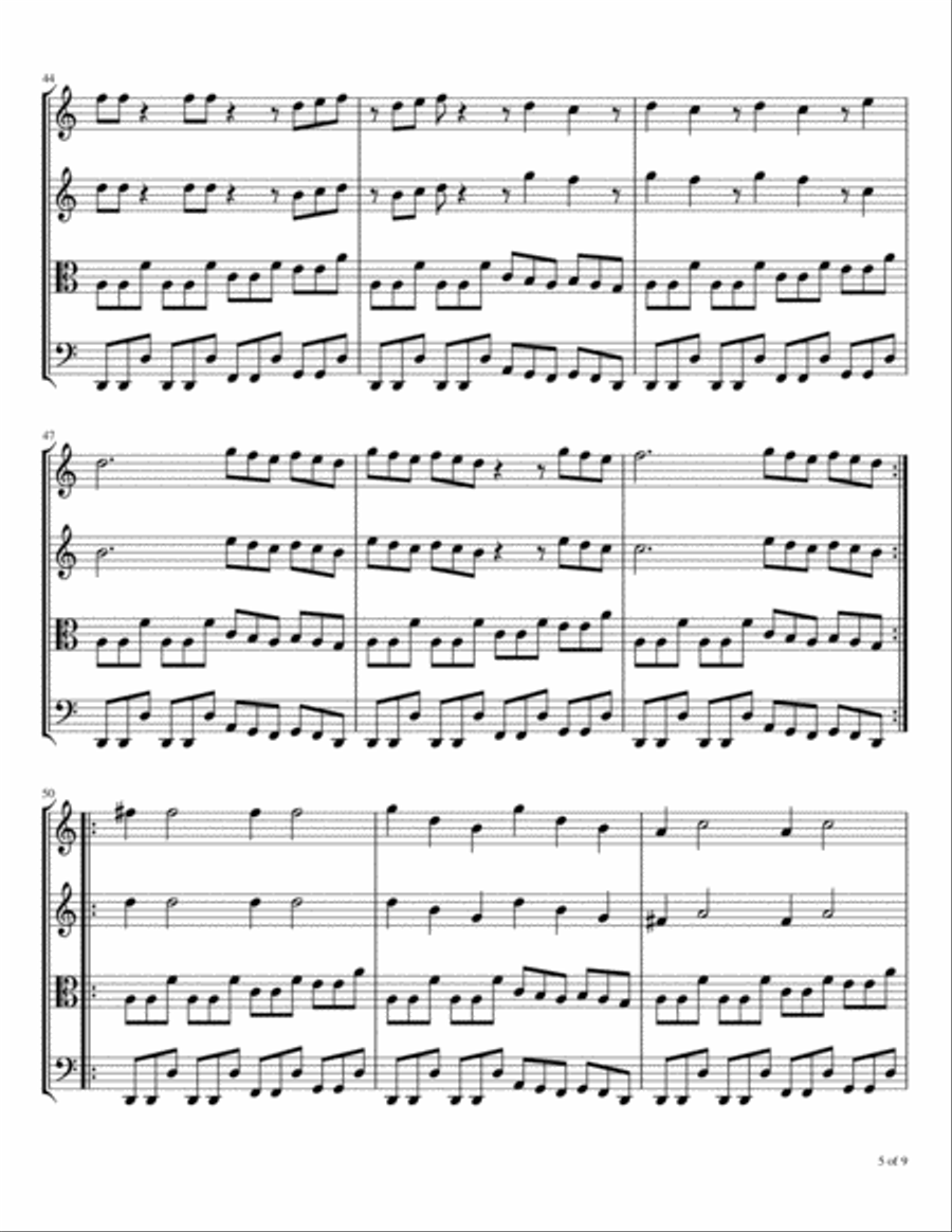 Quartet #3 String Quartet scores gallery preview page 6