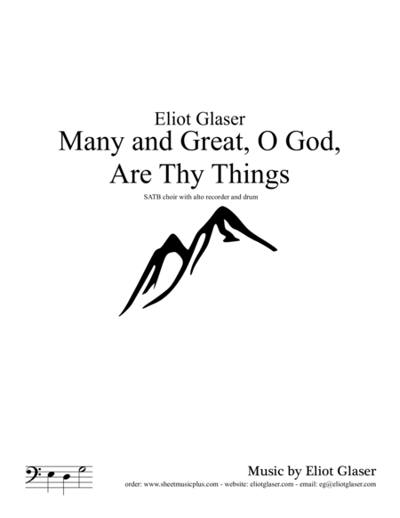 Many and Great, O God, Are Thy Things image number null