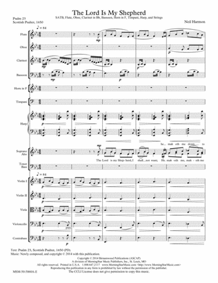 The Lord Is My Shepherd from "Requiem" (Downloadable Orchestral Score)