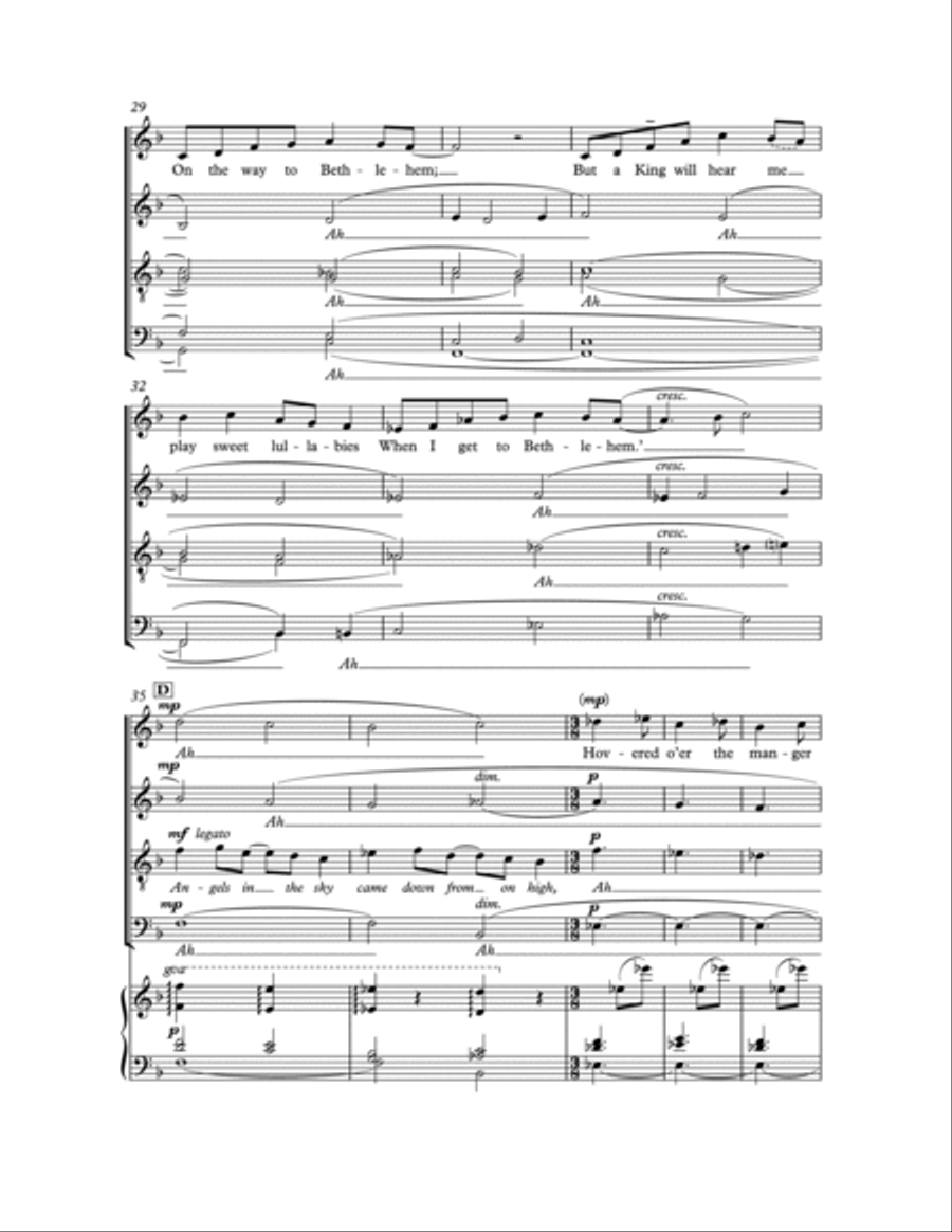 Shepherd's Pipe Carol 4-Part scores gallery preview page 4