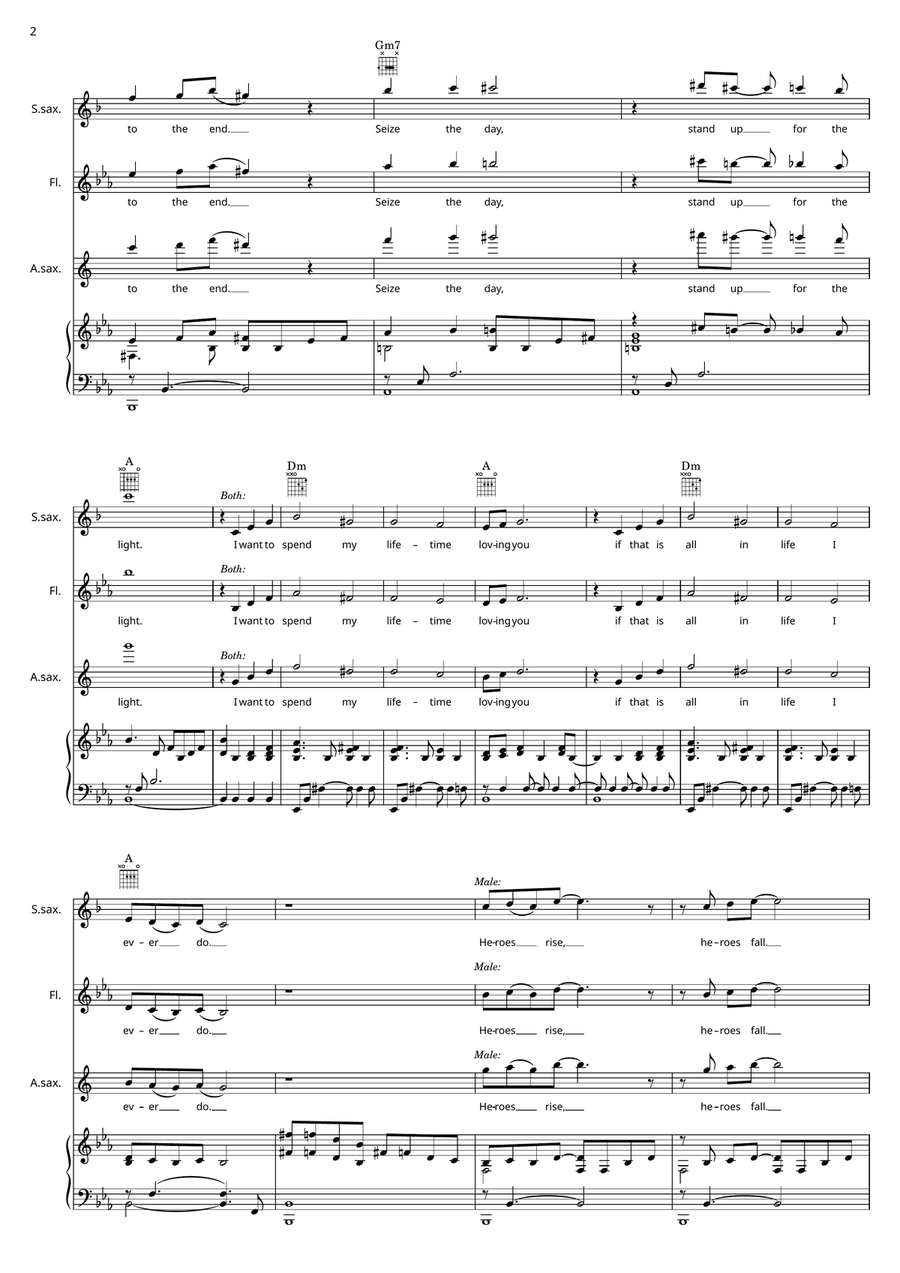 I Want To Spend My Lifetime Loving You Voice scores gallery preview page 2