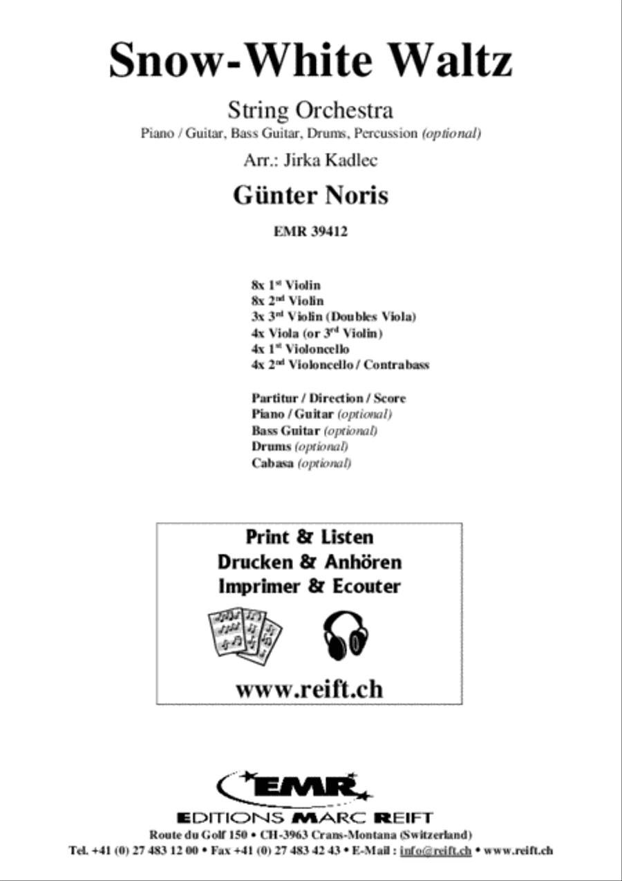 Snow-White Waltz String Orchestra scores gallery preview page 2