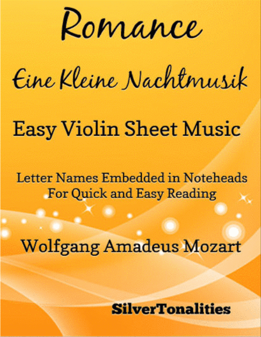 Romance Eine Kleine Nachtmusik Easy Violin Sheet Music Violin Solo scores gallery preview page 1
