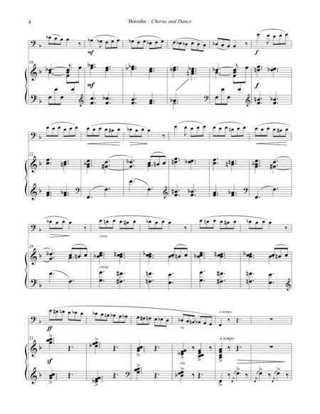 Chorus and Dance of the Polovetsian Maidens for Euphonium and Piano