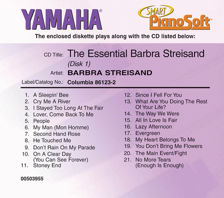 The Essential Barbra Streisand (2-Disc Set) - Piano Software
