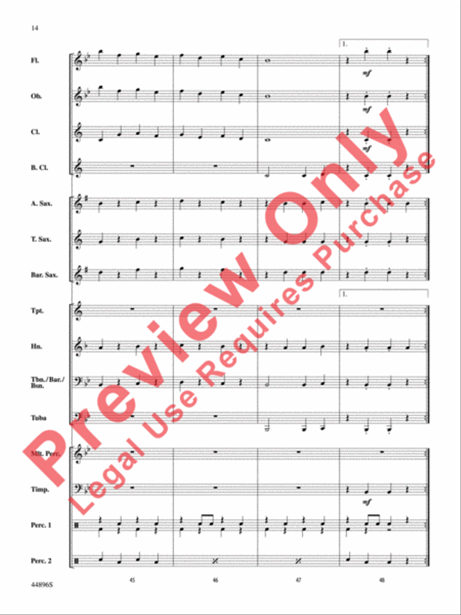 Promenade Promenade Concert Band scores gallery preview page 15