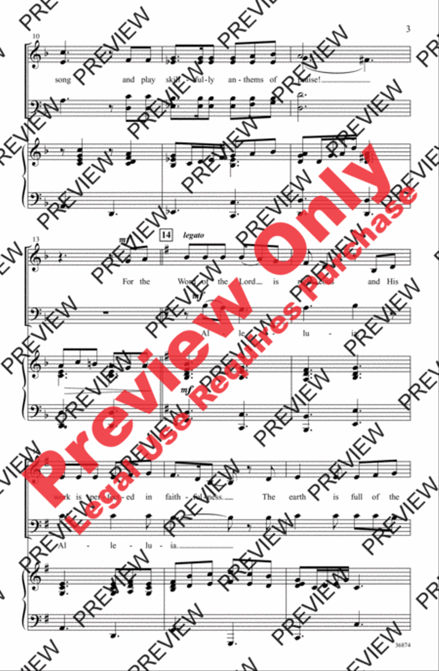 Sing Joyful Alleluias 4-Part scores gallery preview page 3