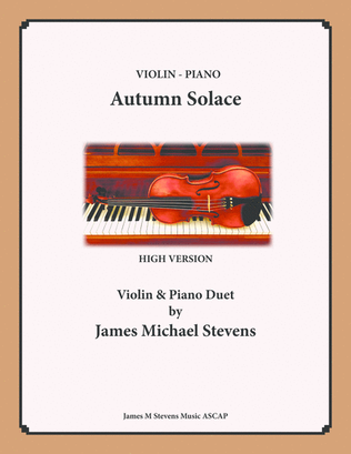 Book cover for Autumn Solace - Violin & Piano