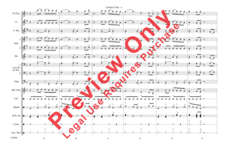 Steal My Girl Marching Band scores gallery preview page 7