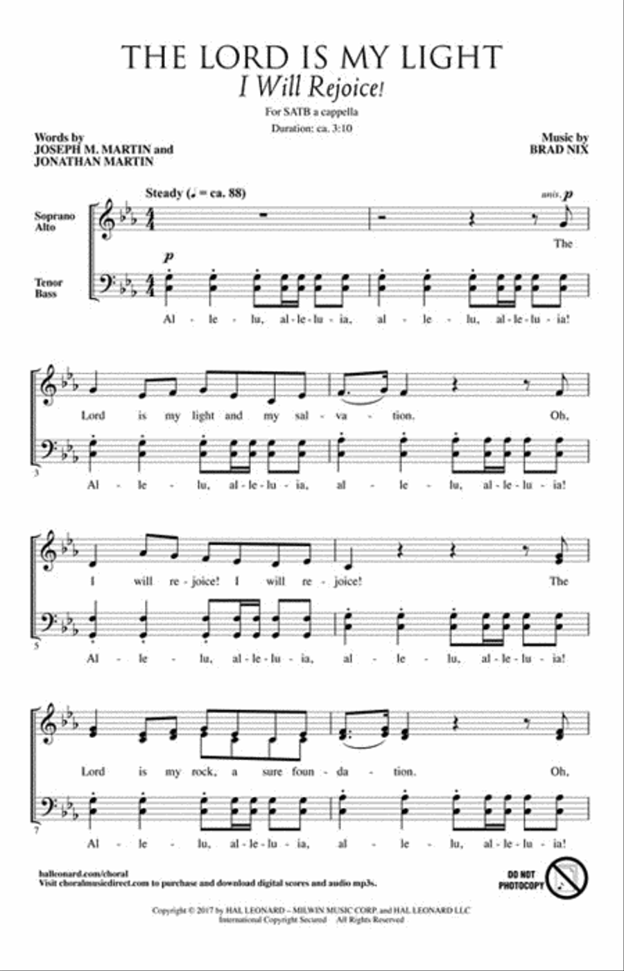 The Lord Is My Light 4-Part scores gallery preview page 2