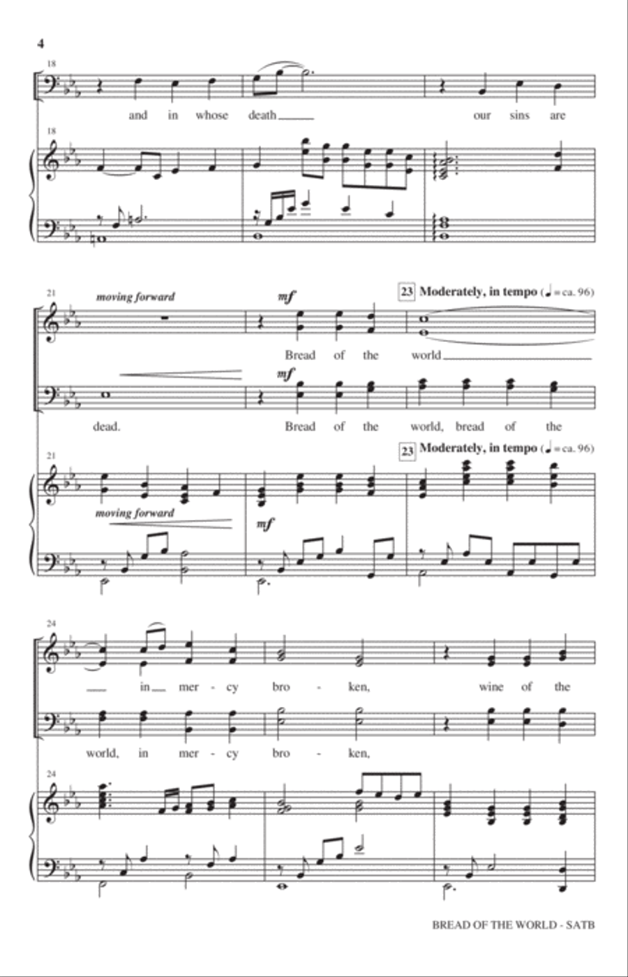 Bread Of The World Bread Of The World 4-Part scores gallery preview page 3