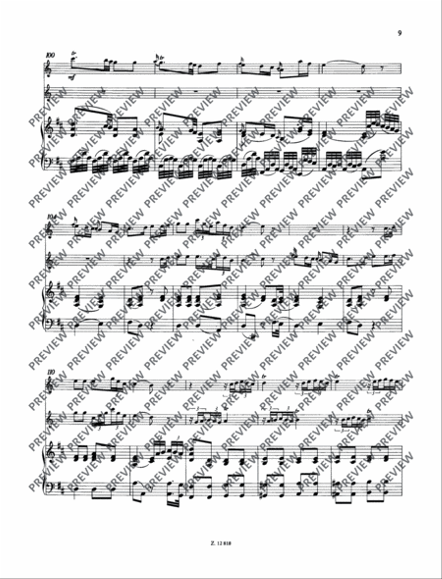 Concertino D major Piano scores gallery preview page 10