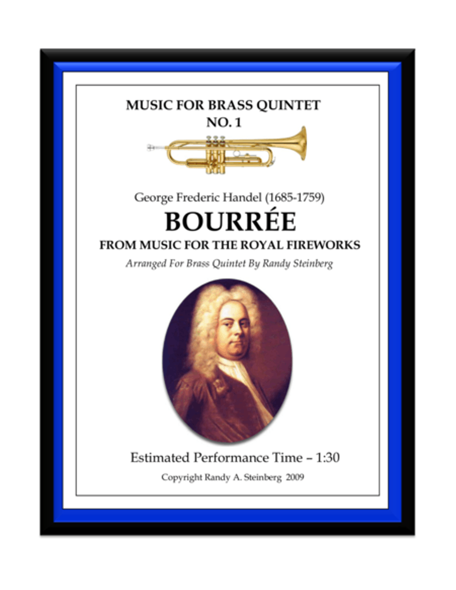 Bouree From The Music For The Royal Fireworks Brass Ensemble scores gallery preview page 1
