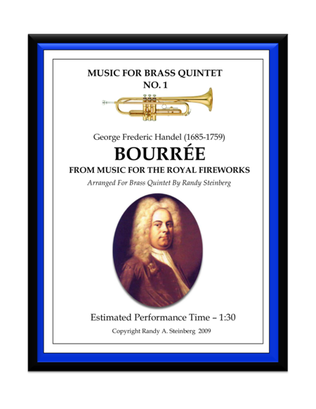 Book cover for Bouree From The Music For The Royal Fireworks