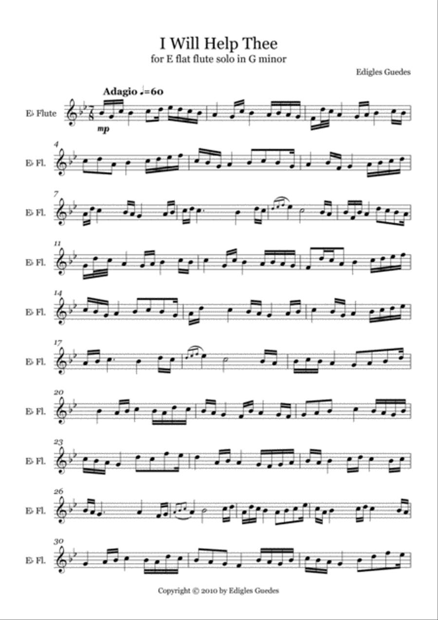 I Will Help Thee I Will Help Thee Flute scores gallery preview page 2