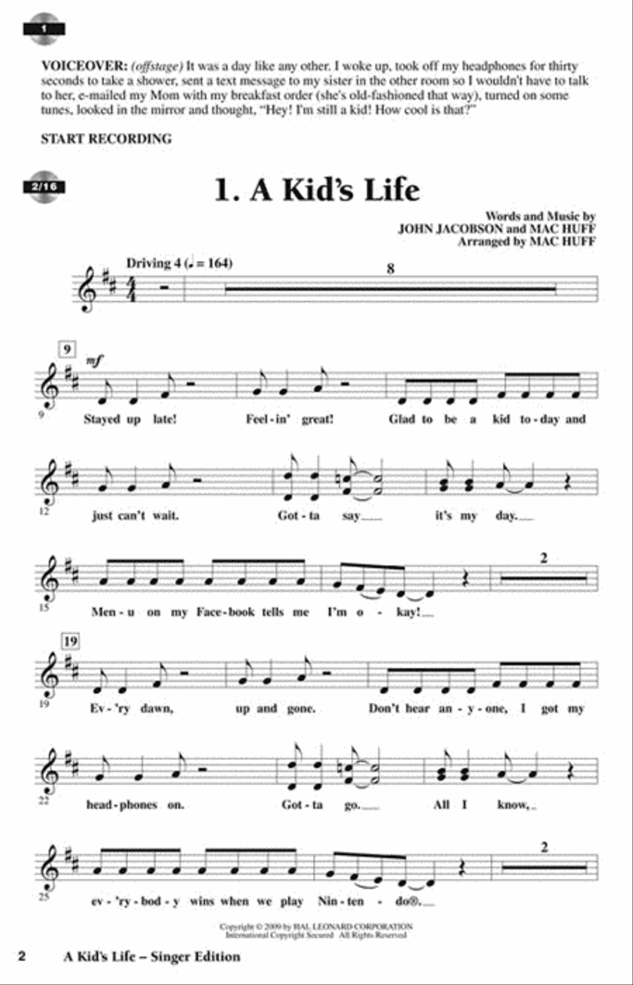 A Kid's Life Choir scores gallery preview page 2
