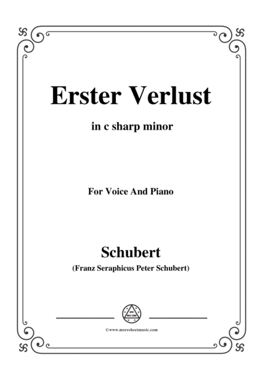 Schubert-Erster Verlust in c sharp minor,for voice and piano image number null