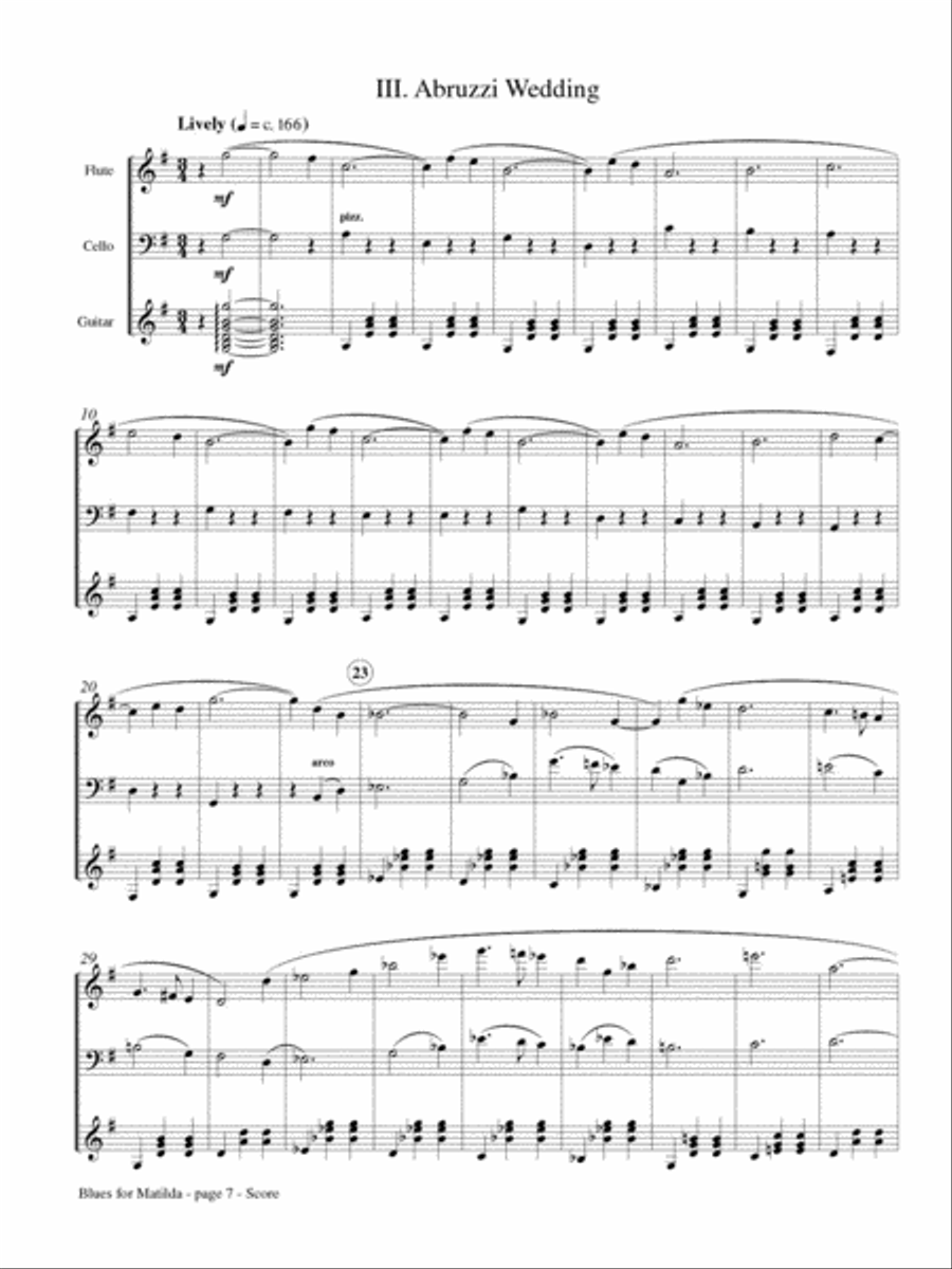 Blues for Matilda, Opus 48 School and Community scores gallery preview page 4