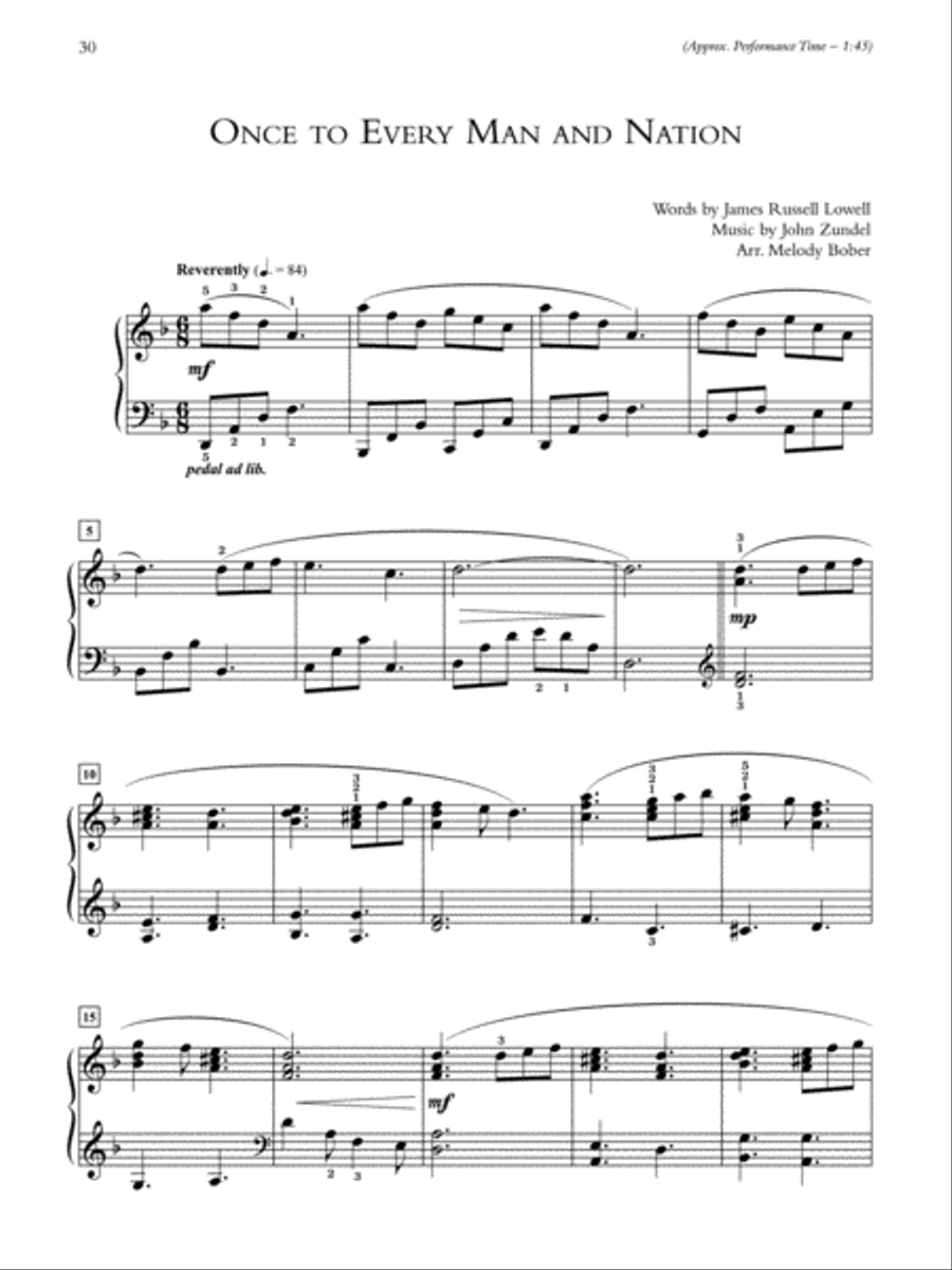 A Call to Faithfulness Piano Solo scores gallery preview page 3