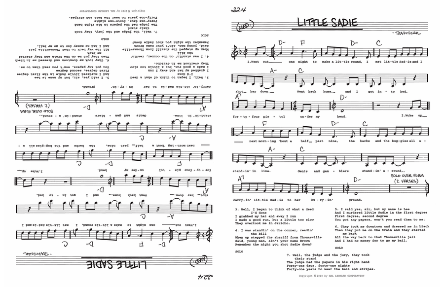 Little Sadie Voice scores gallery preview page 1