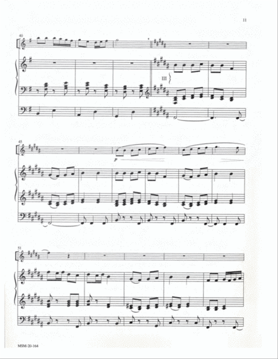 Three Carols for Oboe and Organ Oboe scores gallery preview page 5