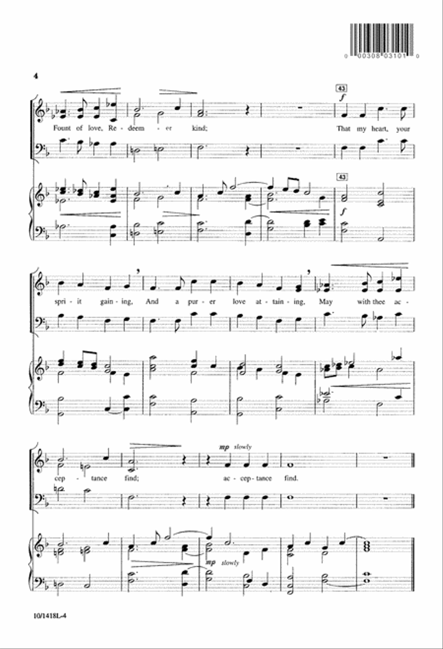 At the Cross, Her Station Keeping 3-Part scores gallery preview page 4