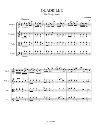QUADRILLE for String Quartet | Music for Balls