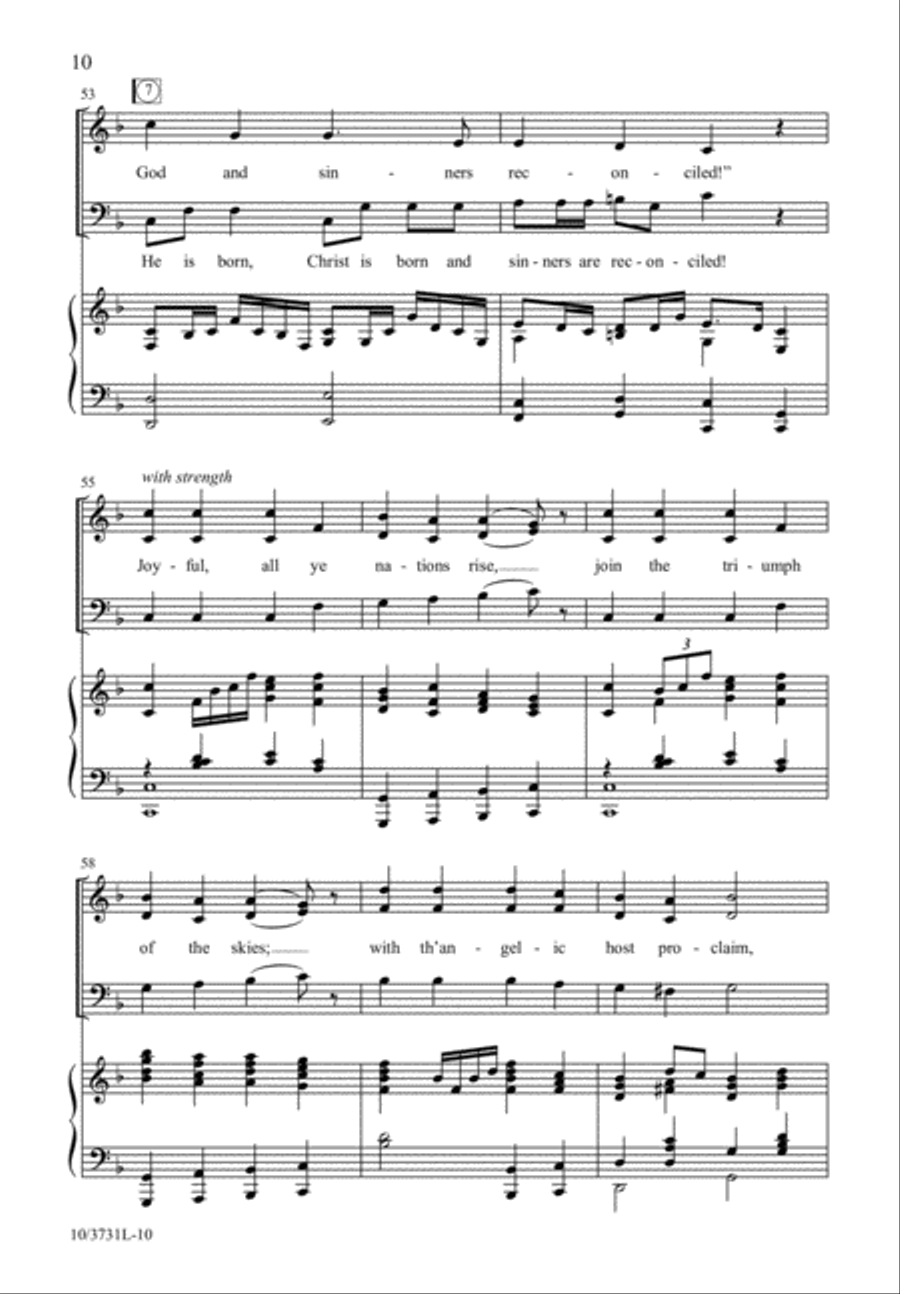Gloria! To God Sing Gloria! 3-Part scores gallery preview page 10