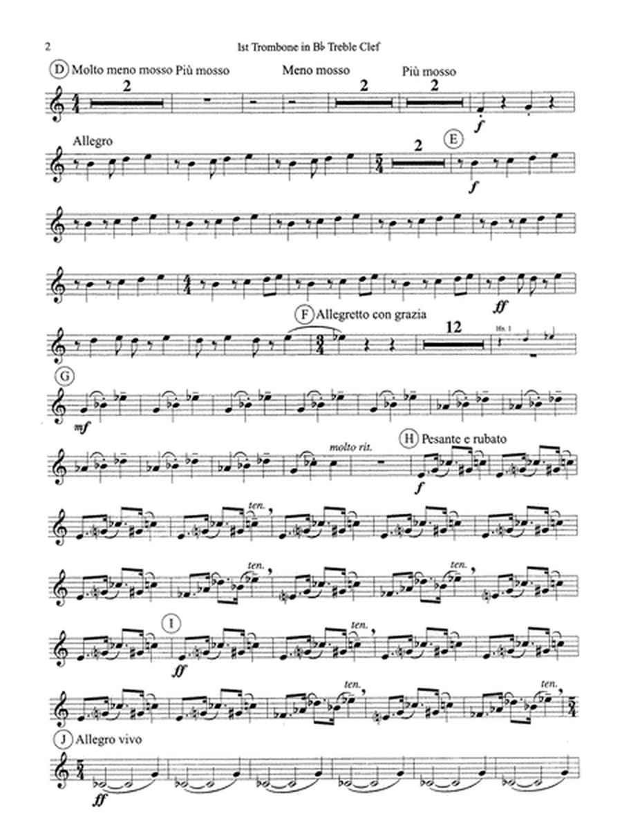 Symphonic Dance No. 3 ("Fiesta"): WP 1st B-flat Trombone T.C.