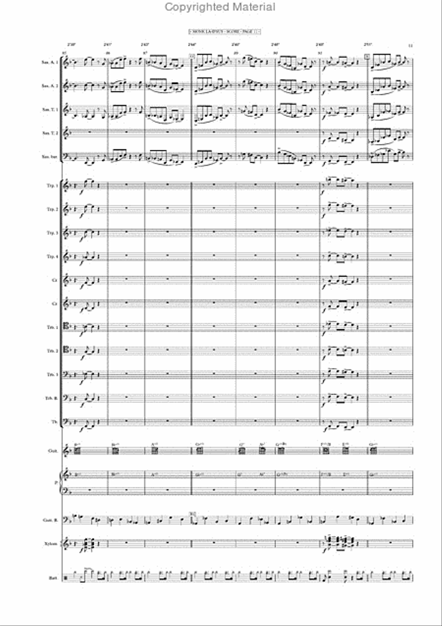 MONK LA D'US Big Band & Piano Jazz Ensemble scores gallery preview page 12
