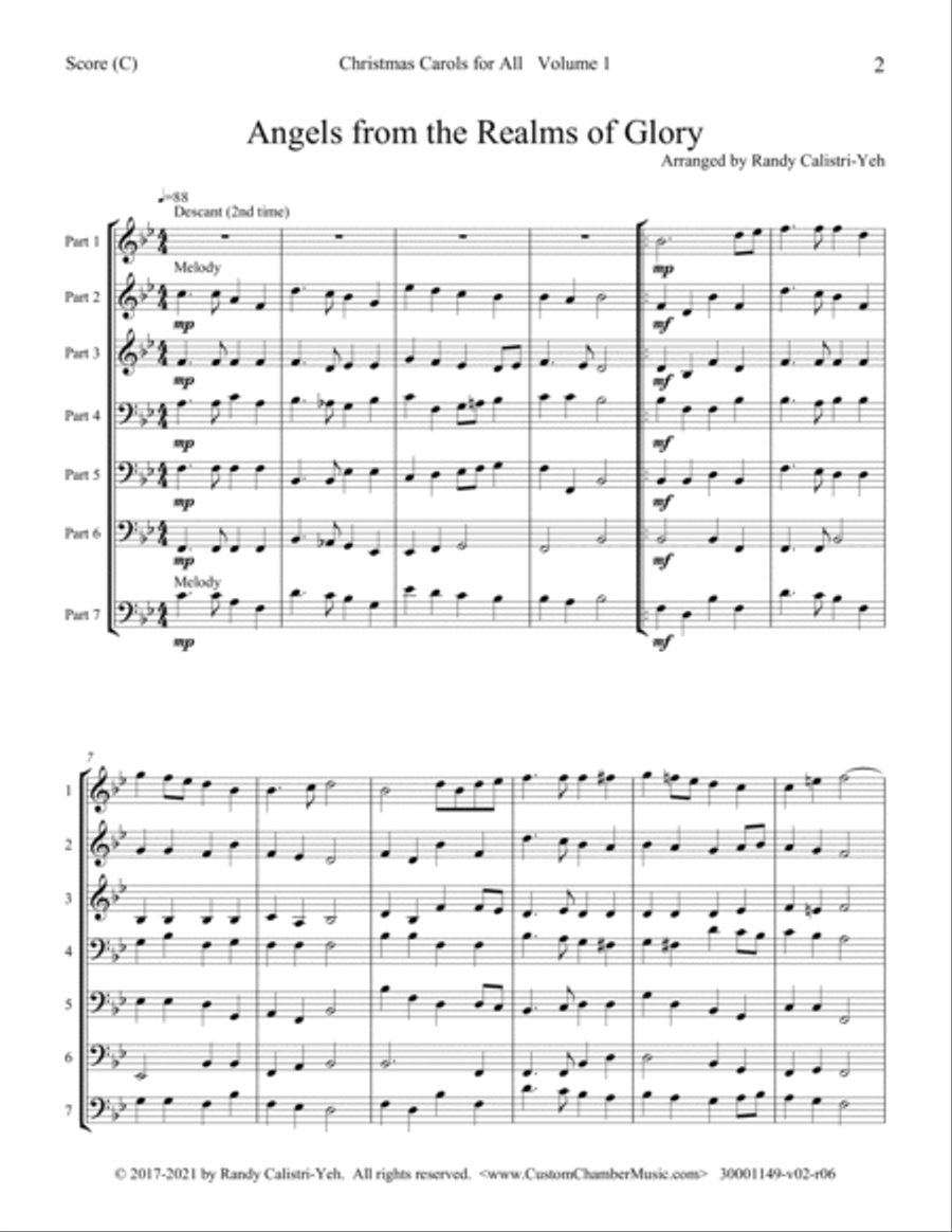 Christmas Carols for All, Volume 1 (Flexible Ensemble) Small Ensemble scores gallery preview page 6