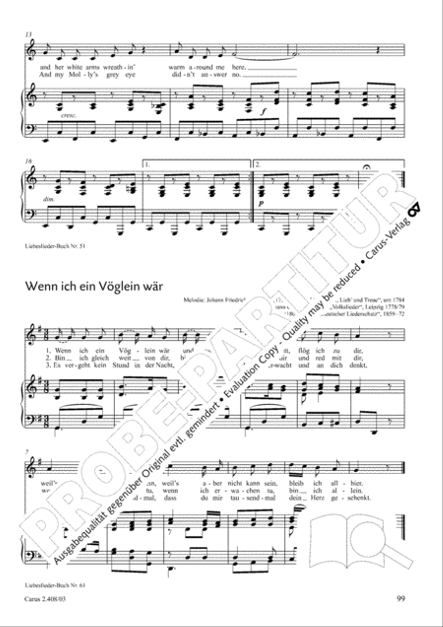 Love songs. Collection for voice & piano. 80 arrangements for weddings and celebrations Voice scores gallery preview page 74