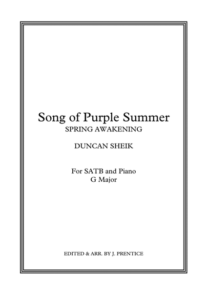The Song Of Purple Summer