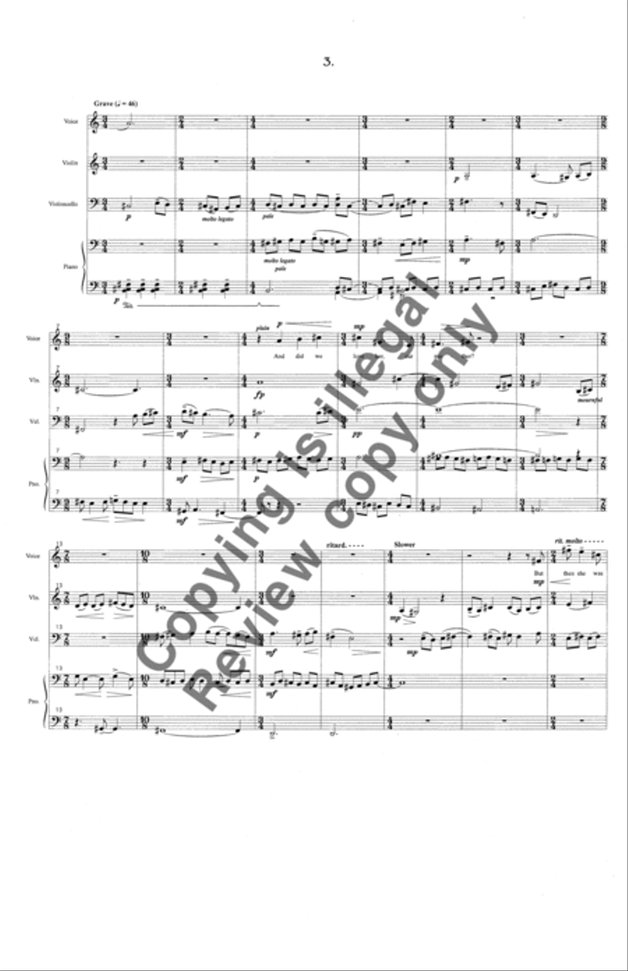 Jamaica's Songs Piano Trio scores gallery preview page 10