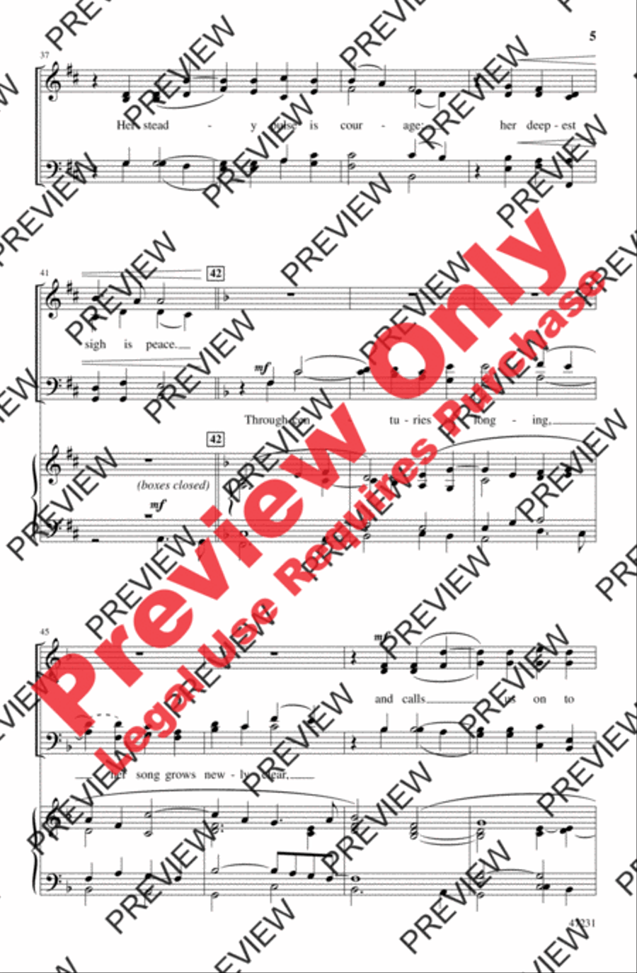 God's Song Cannot Be Silenced 4-Part scores gallery preview page 12