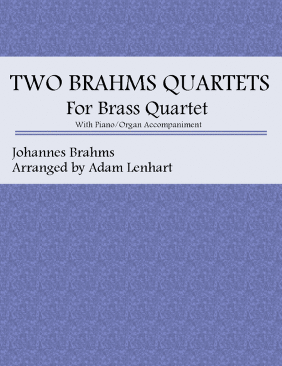 Two Brahms Quartets for Brass Quartet image number null