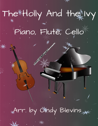 Book cover for The Holly and the Ivy, for Piano, Flute and Cello