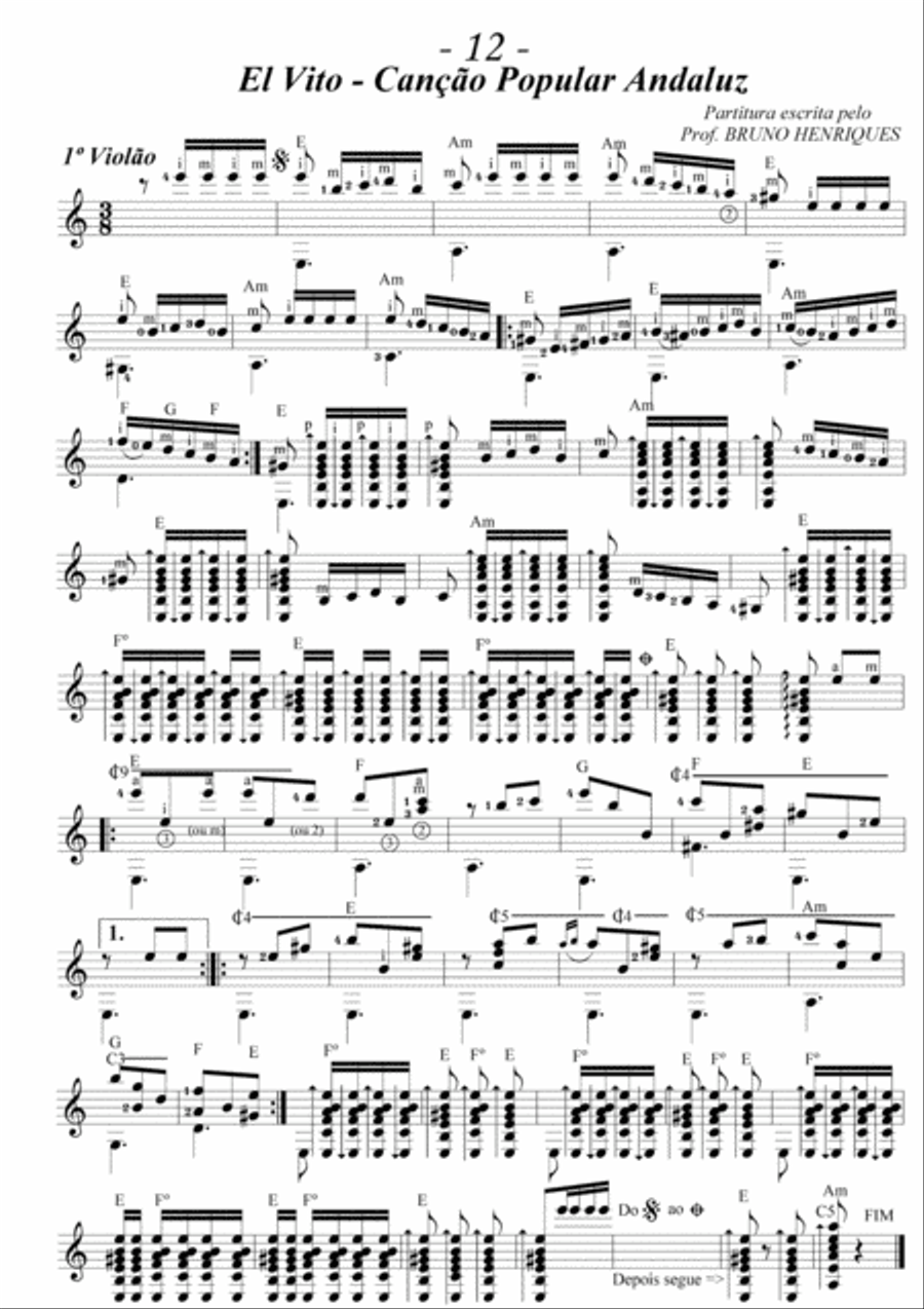 Guitar El Vito Small Ensemble scores gallery preview page 1