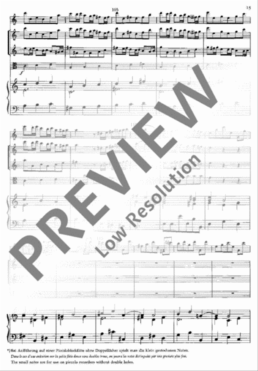 Concerto C Major Piccolo scores gallery preview page 16