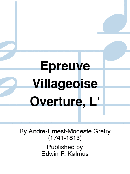 Epreuve Villageoise Overture, L