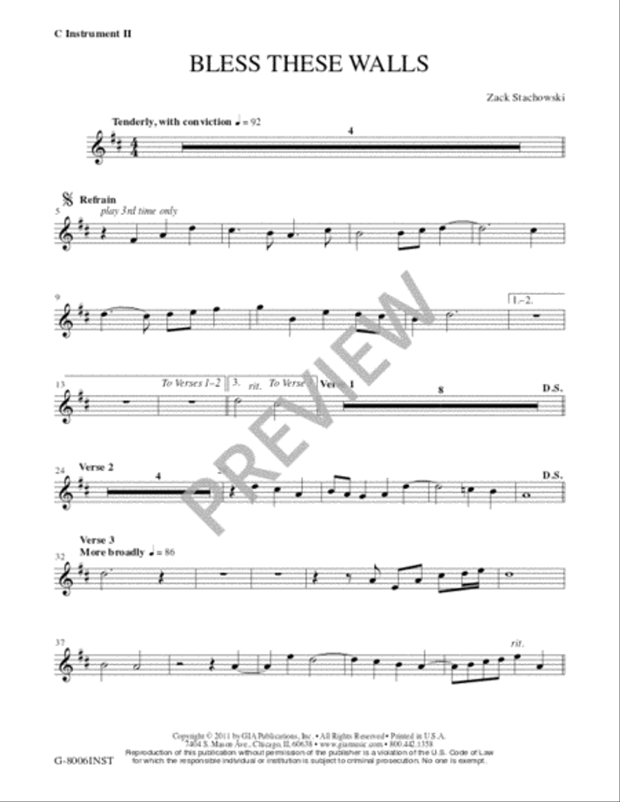 Bless These Walls - Instrument edition Bless These Walls - Instrument edition Bassoon scores gallery preview page 4