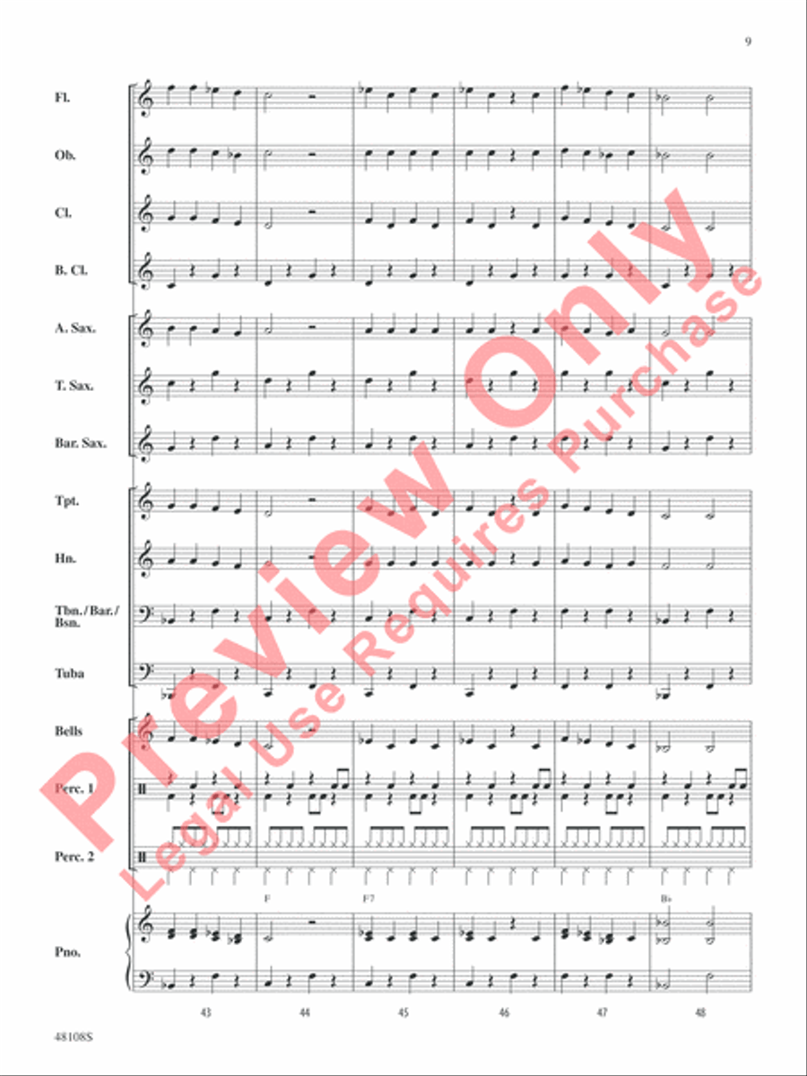 Holiday Rock Concert Band scores gallery preview page 10